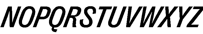 PPRightGroteskCompact MediumItalic Instance Font UPPERCASE