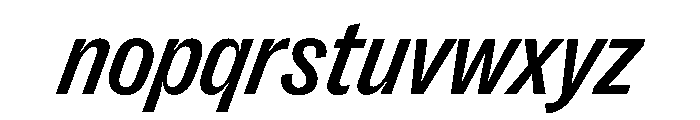 PPRightGroteskCompact MediumItalic Instance Font LOWERCASE