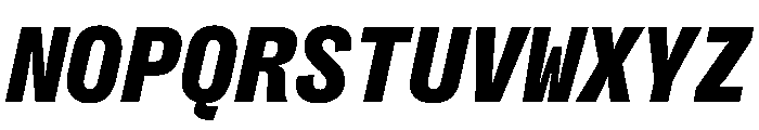 PPRightGroteskMono BlackItalic Instance Font UPPERCASE