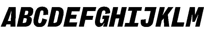 PPRightGroteskMono BlackItalic Font UPPERCASE