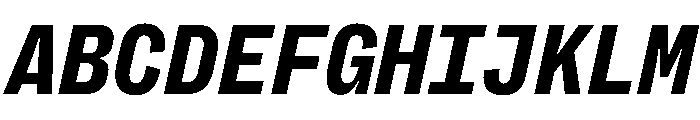 PPRightGroteskMono DarkItalic Font UPPERCASE