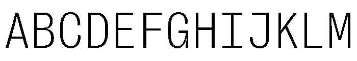PPRightGroteskMono Fine Font UPPERCASE