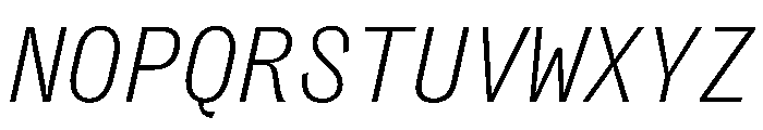 PPRightGroteskMono FineItalic Instance Font UPPERCASE