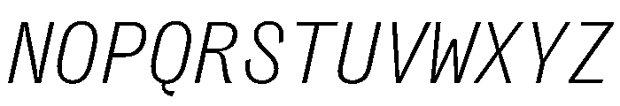 PPRightGroteskMono FineItalic Font UPPERCASE