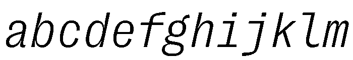 PPRightGroteskMono LightItalic Instance FONT