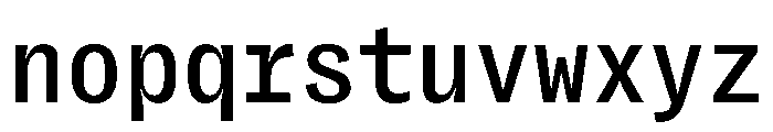PPRightGroteskMono Medium Instance Font LOWERCASE