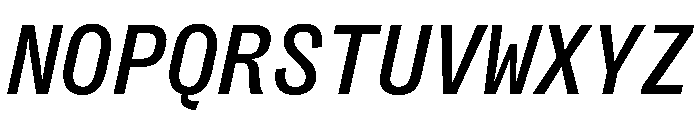 PPRightGroteskMono MediumItalic Instance Font UPPERCASE