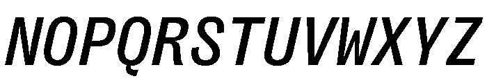 PPRightGroteskMono MediumItalic Font UPPERCASE