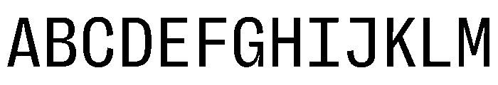 PPRightGroteskMono Regular Instance Font UPPERCASE