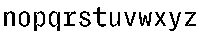 PPRightGroteskMono Regular Instance Font LOWERCASE