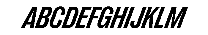 PPRightGroteskNarrow BoldItalic Instance Font UPPERCASE
