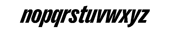 PPRightGroteskNarrow DarkItalic Instance Font LOWERCASE