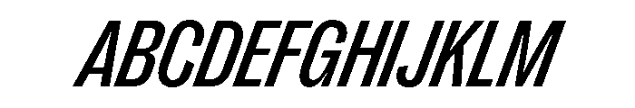PPRightGroteskNarrow MediumItalic Instance Font UPPERCASE