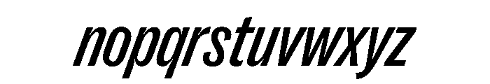 PPRightGroteskNarrow MediumItalic Instance Font LOWERCASE