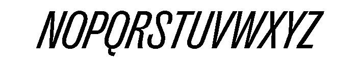 PPRightGroteskNarrow RegularItalic Instance Font UPPERCASE