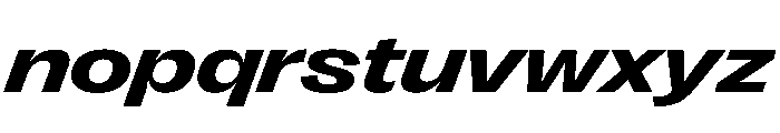 PPRightGroteskSpatial BoldItalic Instance Font LOWERCASE