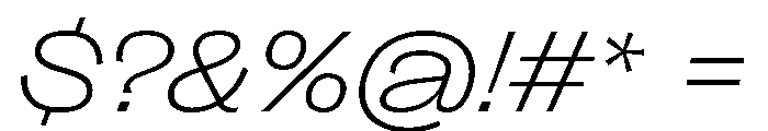 PPRightGroteskSpatial FineItalic Instance Font OTHER CHARS