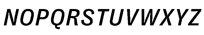 PPRightGroteskTextCasual MediumItalic Instance Font UPPERCASE