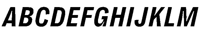 PPRightGroteskTextCompact BoldItalic Instance Font UPPERCASE