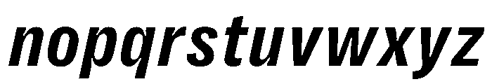 PPRightGroteskTextCompact BoldItalic Instance Font LOWERCASE
