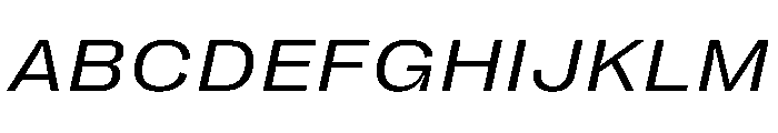 PPRightGroteskTextSpatial RegularItalic Instance Font UPPERCASE