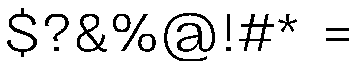 PPRightGroteskTextWide Light Instance Font OTHER CHARS