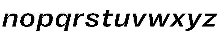 PPRightGroteskTextWide MediumItalic Instance Font LOWERCASE