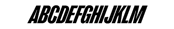 PPRightGroteskTight BlackItalic Instance Font UPPERCASE