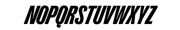 PPRightGroteskTight BlackItalic Instance Font UPPERCASE