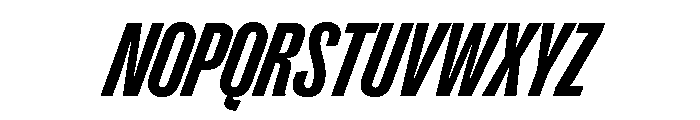 PPRightGroteskTight DarkItalic Instance Font UPPERCASE