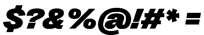 PPRightGroteskWide BlackItalic Instance Font OTHER CHARS