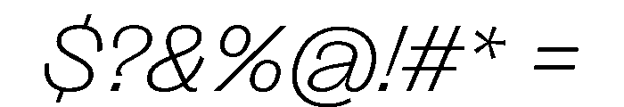 PPRightGroteskWide FineItalic Instance Font OTHER CHARS
