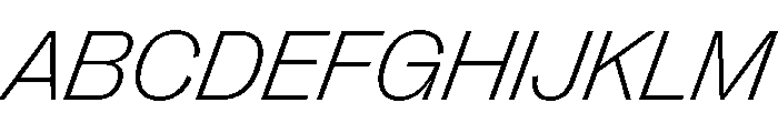PPRightGroteskWide FineItalic Instance Font UPPERCASE