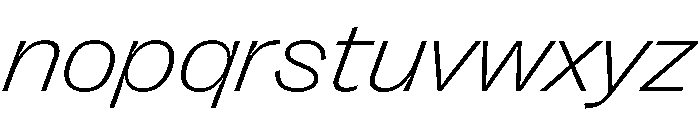 PPRightGroteskWide FineItalic Instance Font LOWERCASE