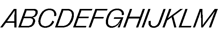 PPRightGroteskWide LightItalic Instance Font UPPERCASE