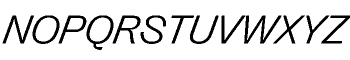 PPRightGroteskWide LightItalic Instance Font UPPERCASE