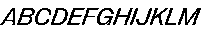 PPRightGroteskWide RegularItalic Instance Font UPPERCASE