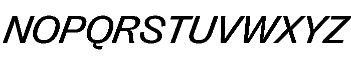 PPRightGroteskWide RegularItalic Instance Font UPPERCASE