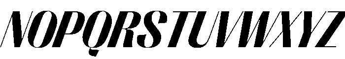 PPRightSans CompactDarkItalic Instance Font UPPERCASE