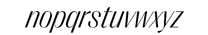 PPRightSans CompactLightItalic Instance Font LOWERCASE