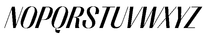 PPRightSans CompactMediumItalic Instance Font UPPERCASE