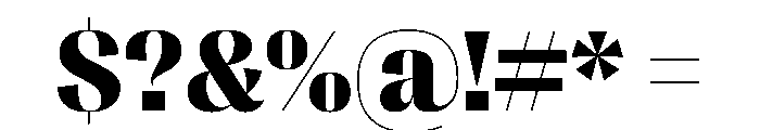 PPRightSans Dark Instance Font OTHER CHARS
