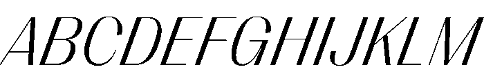 PPRightSans LightItalic Instance Font UPPERCASE