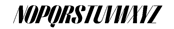 PPRightSans NarrowBlackItalic Instance Font UPPERCASE