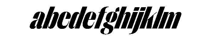 PPRightSans NarrowBlackItalic Instance FONT