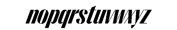 PPRightSans NarrowDarkItalic Instance Font LOWERCASE