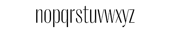 PPRightSans NarrowFine Instance Font LOWERCASE