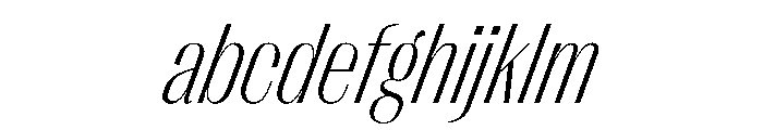 PPRightSans NarrowFineItalic Instance FONT