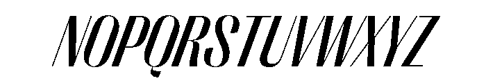 PPRightSans NarrowMediumItalic Instance Font UPPERCASE