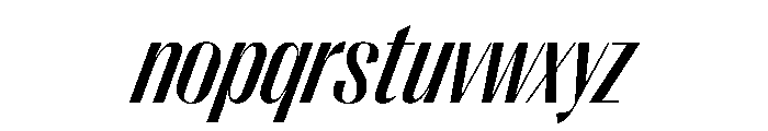 PPRightSans NarrowMediumItalic Instance Font LOWERCASE